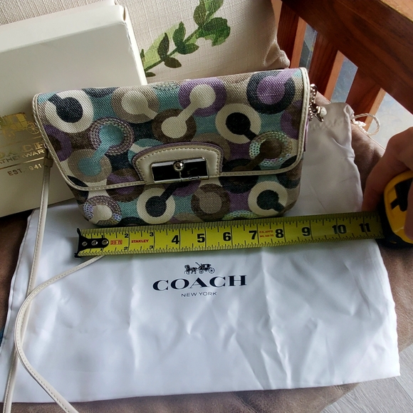 SOLD Coach Kristen Op Art Crossbody - Picture 9 of 10